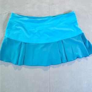Nike Dri-FIT Pleated Tennis Skirt Skort Blue Size L Built-In Shorts Pickleball